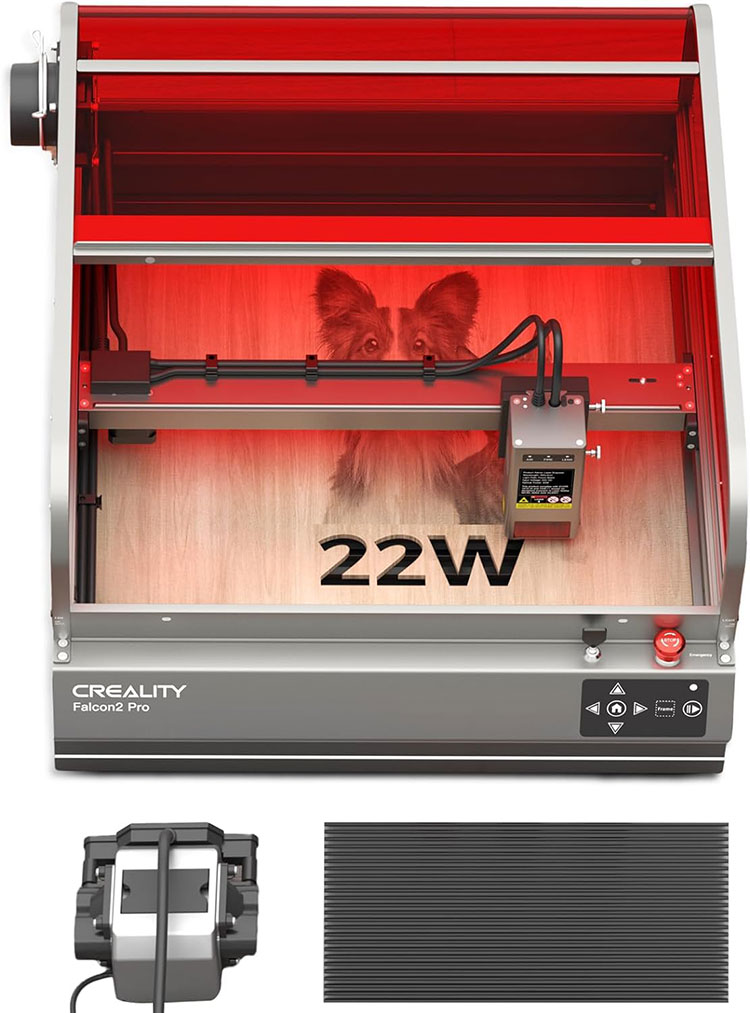 Falcon 2 pro 22W lazerli yopiq o‘yma mashinasi