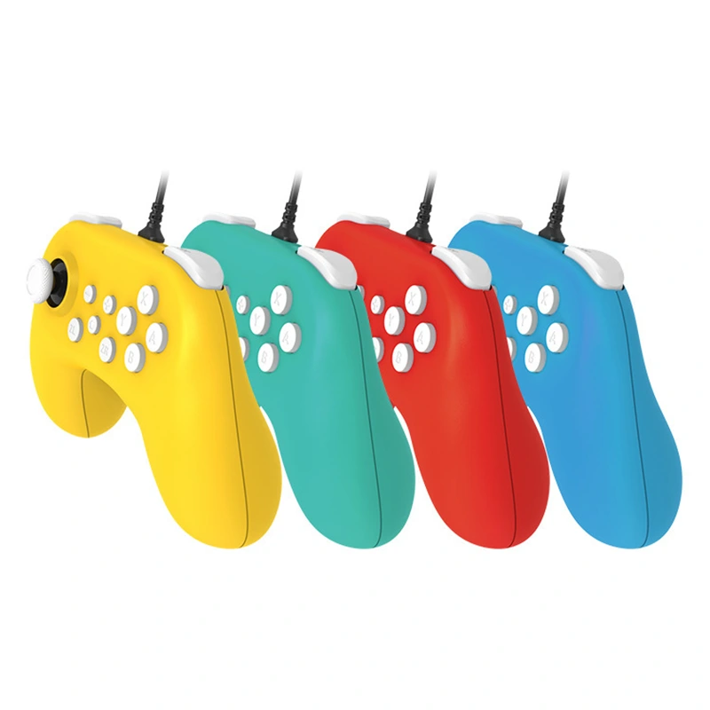 Yagona joystik bilan oddiy USB simli oʻyin boshqaruvchilari